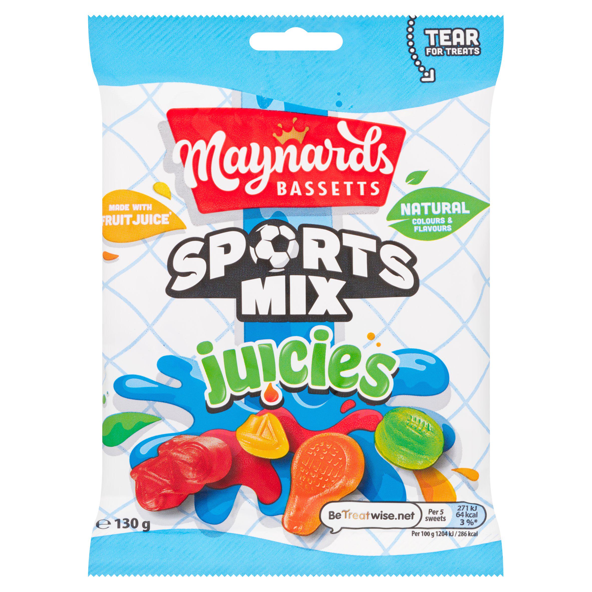 Maynards Bassetts Sports Mix Juicies 130g GOODS Sainsburys   