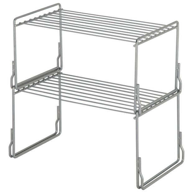 Argos Home steel plate rack set for kitchen storage - British product