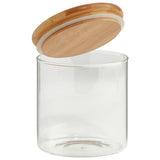 Habitat 660ml glass jar with bamboo lid (British brand)