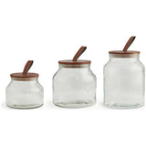 Habitat glass jar set three sizes (British brand)