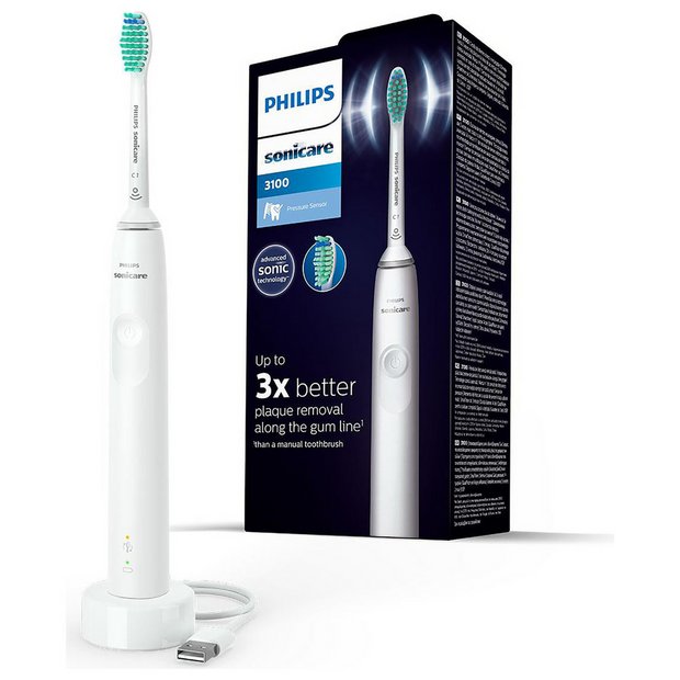 Philips Sonicare Series 3100 electric toothbrush white (British brand)