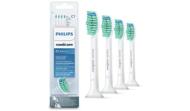 Philips ProResults Electric Toothbrush Heads x4, HX6014/07 GOODS Argos