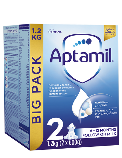 Folgenahrungspulver mit den Vitaminen A, C und GOS/FOS, für Säuglinge im Alter von 6 bis 12 Monaten, 1,2 kg