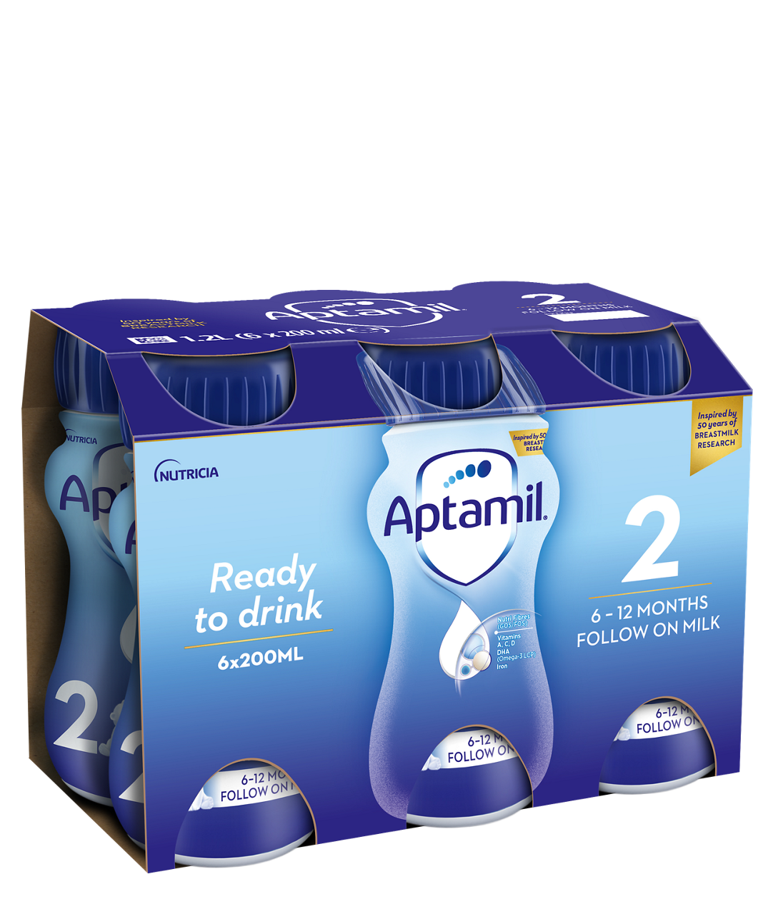 Aptamil Follow On Milk Ready to Drink 6x200ml - British product