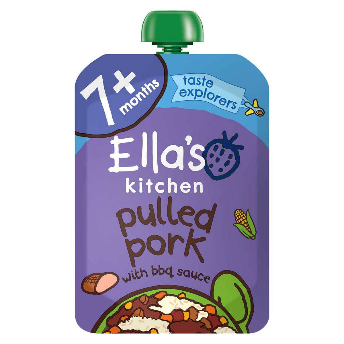 Ella's Kitchen Organic Pulled Pork Baby Food Pouch 7+ Months 130g GOODS Boots   