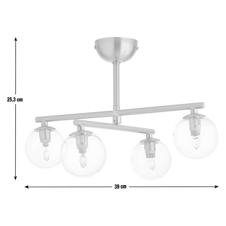 Habitat Chuck flush ceiling light brushed brass, UK version