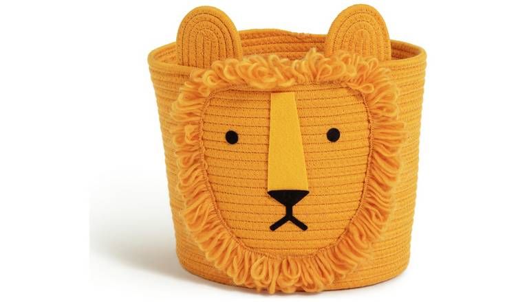 Habitat Lion Rope Kids Storage Basket - Yellow GOODS Argos