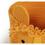 Habitat yellow lion rope kids storage basket (British brand)