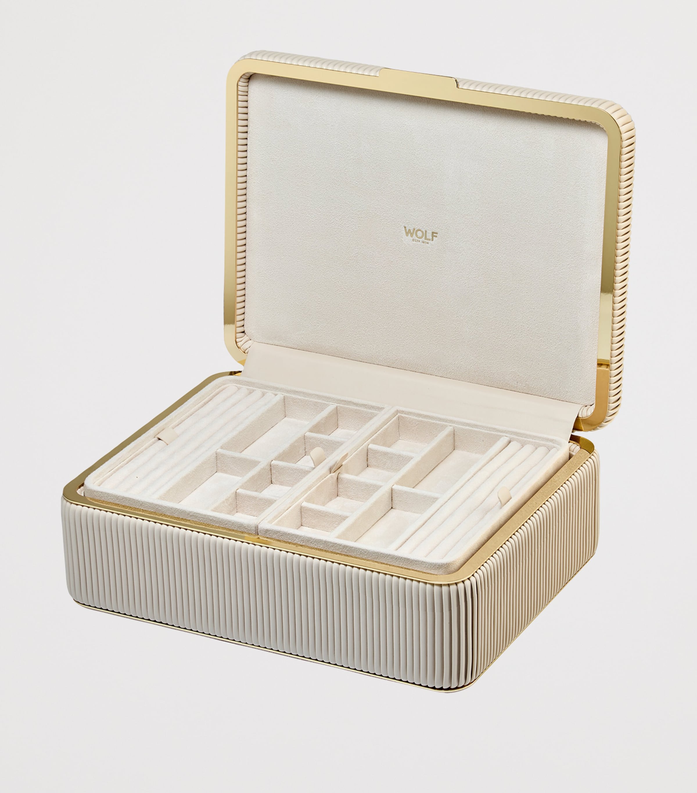 WOLF Large Bella jewellery box - British product
