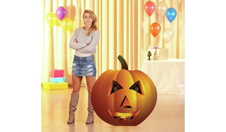 Star Cutouts Pumpkin Cardboard Cutout