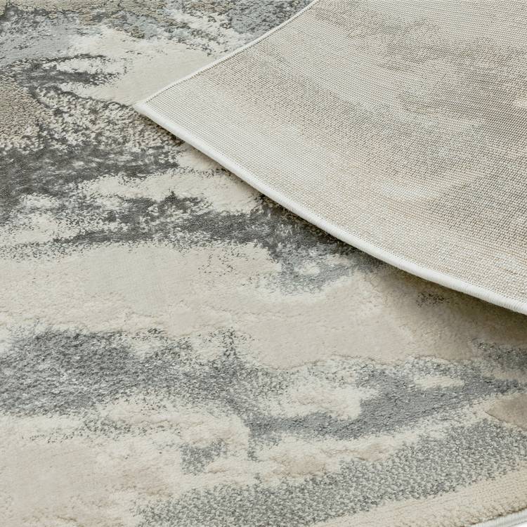 Asiatic Aurora shiny marble grey rug 80x150cm (British brand)