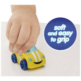 Chad Valley toy car transporter with yellow car - British product