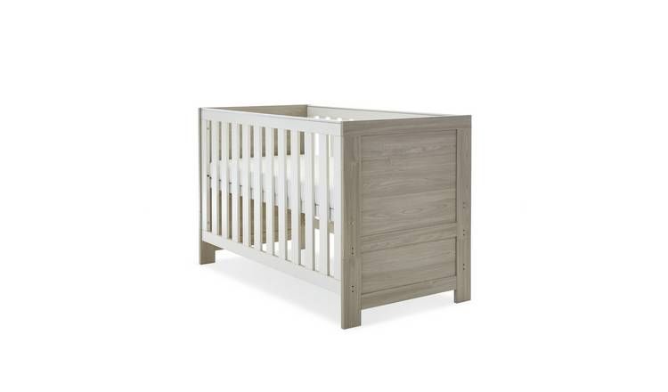 Obaby Nika 2 Piece Nursery Furniture Set - Grey and White