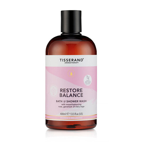 Tisserand Restore Balance bath and shower wash 400ml, UK version