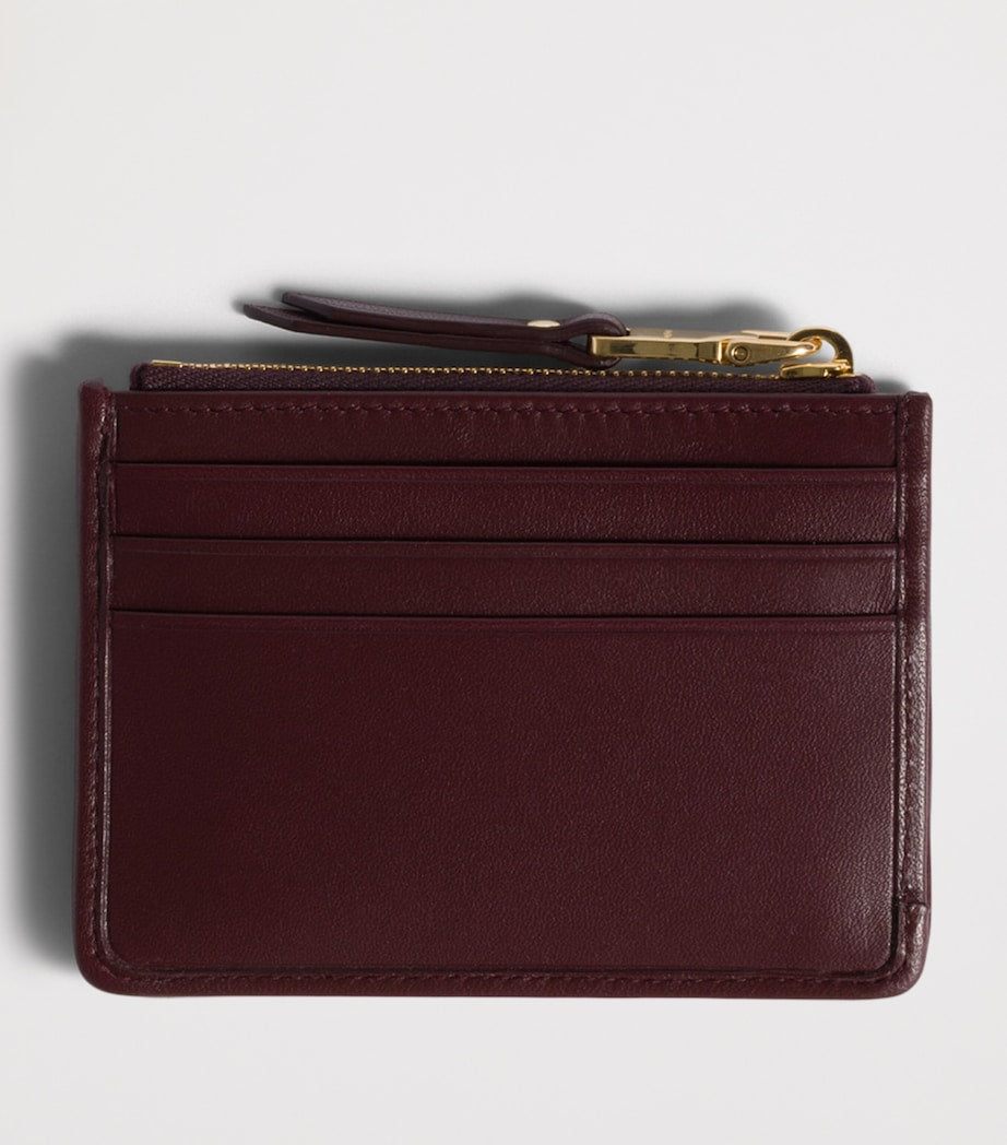 Miu Miu leather matelassé zipped card holder, imported from the UK