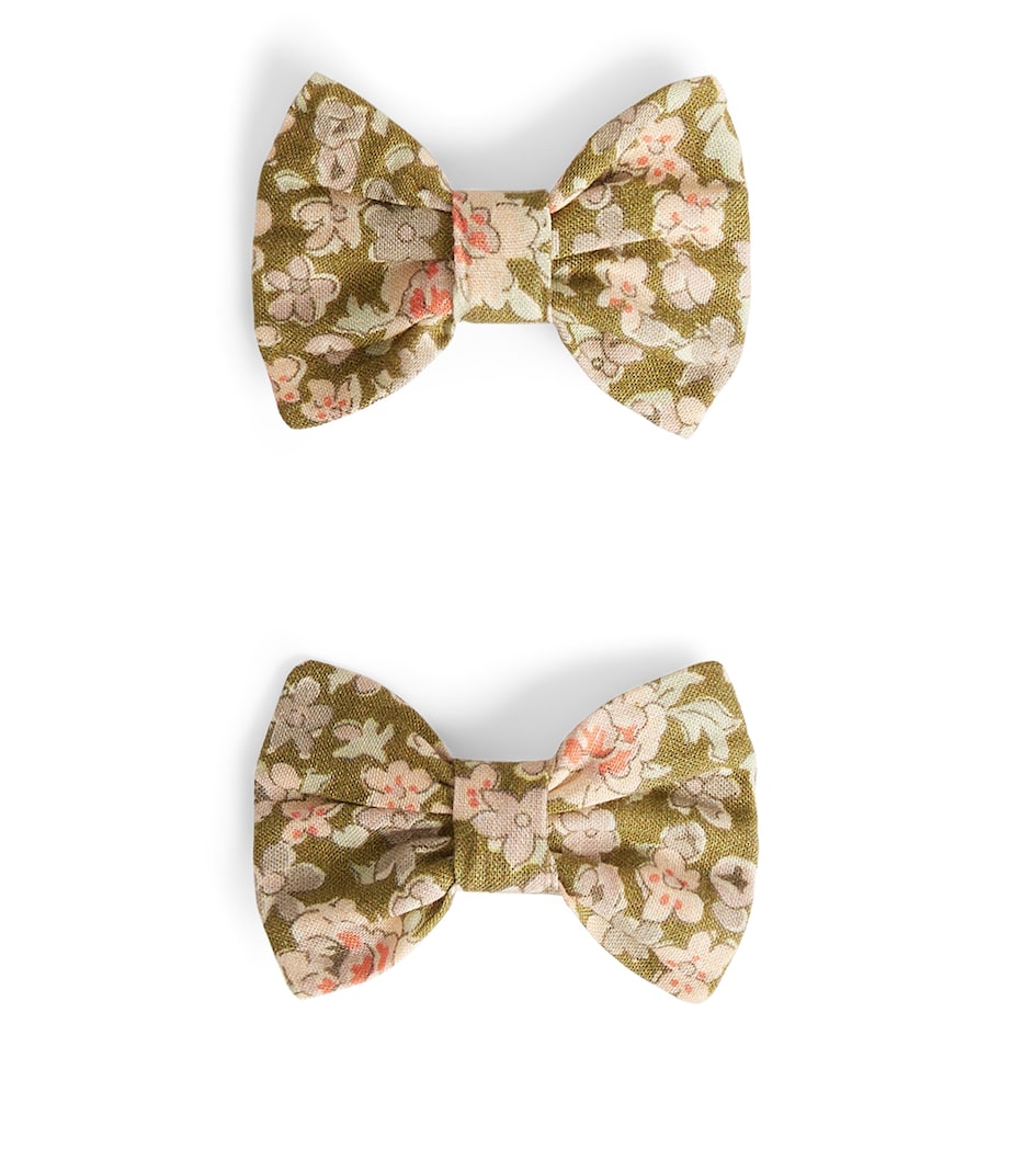 Bonpoint organic cotton Miniclic hair clips set of two, UK version