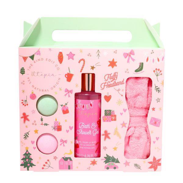 Kind Edit Co Utopia headband body care gift set (British brand)
