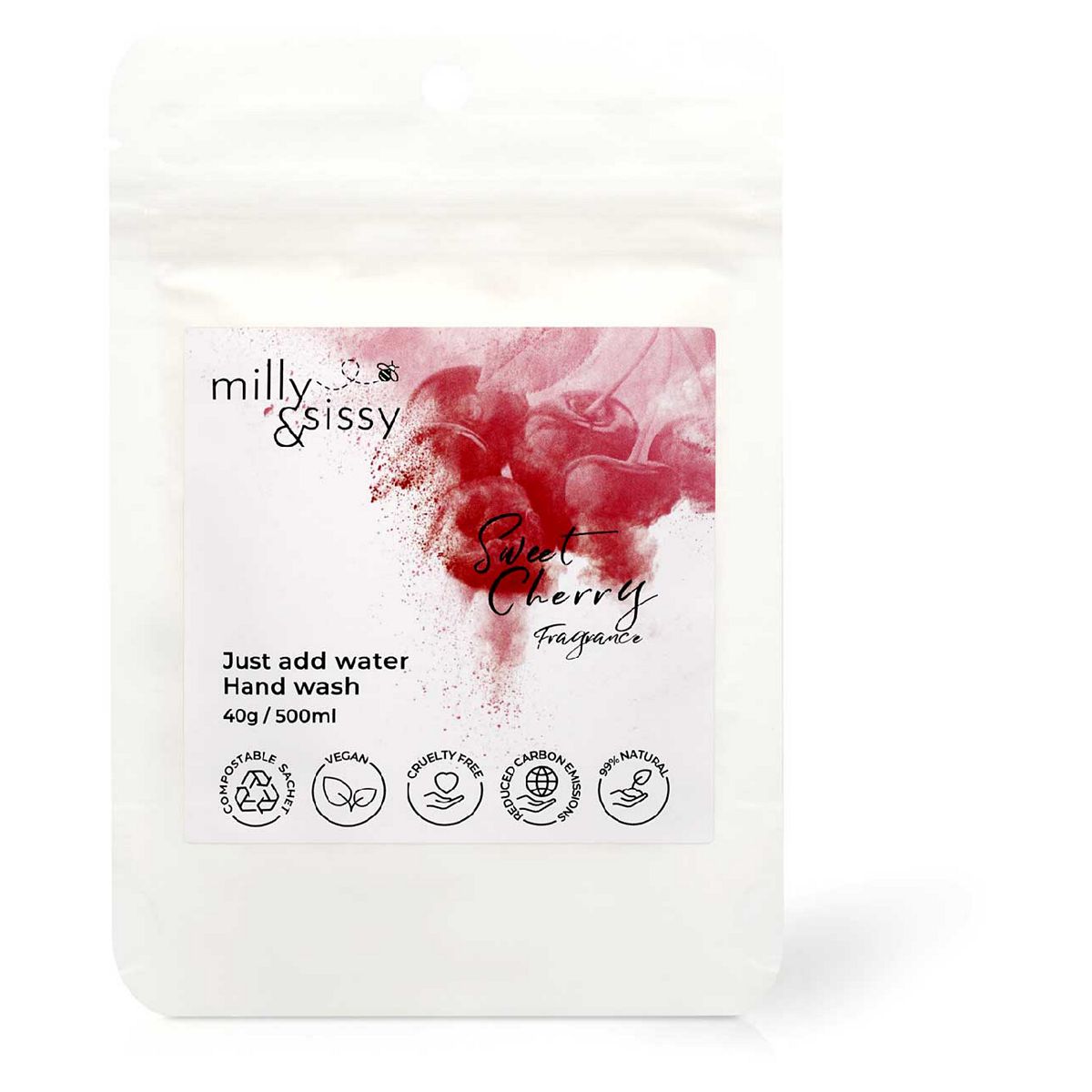 Milly&sissy zero waste Hand Wash sweet cherry 40g GOODS Boots   