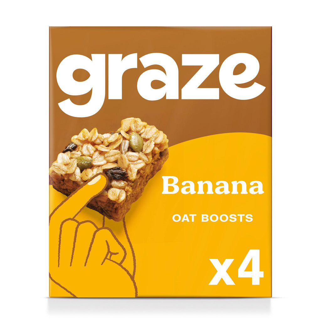 Graze Banana Protein Bites with Whole Oats 4x30g