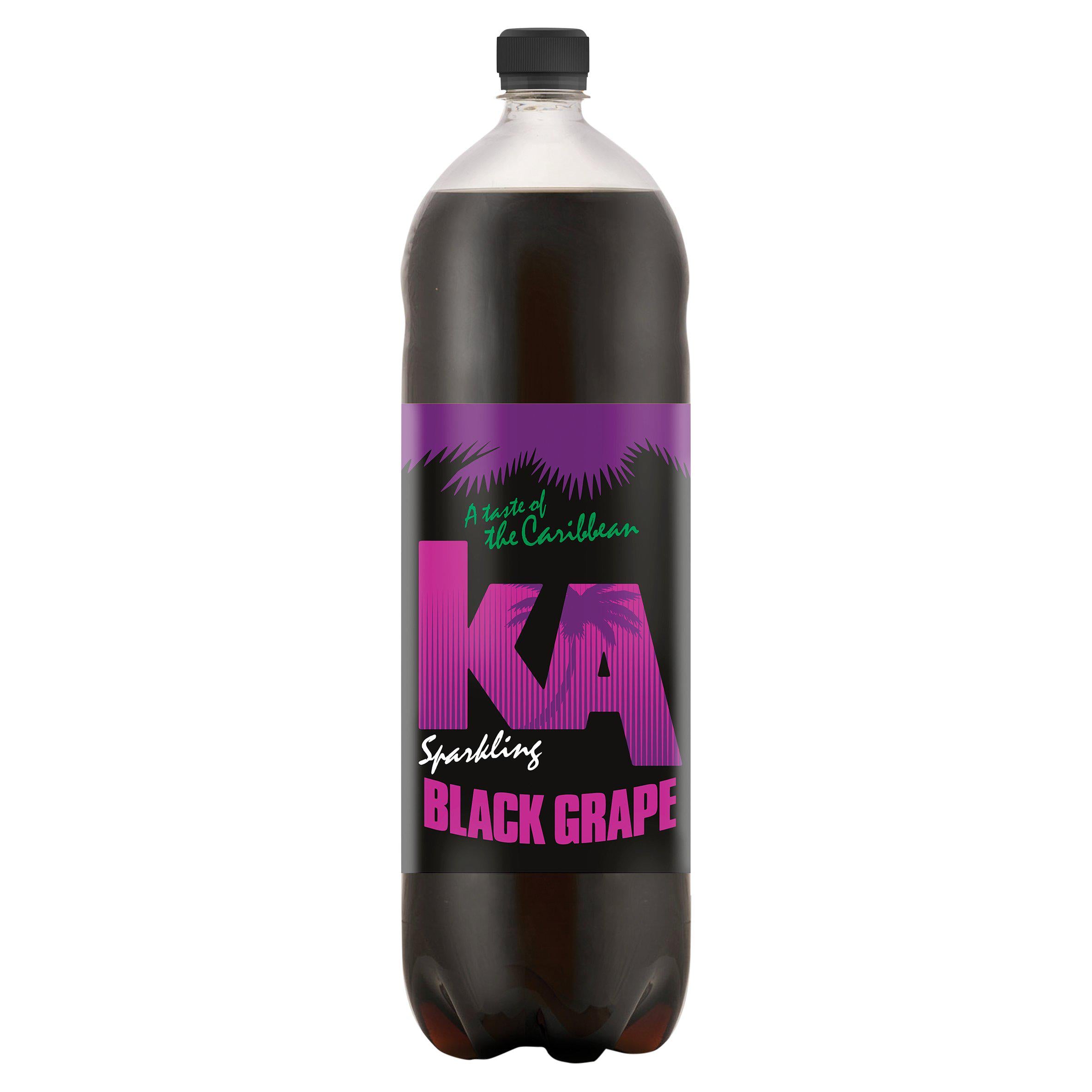KA Sparkling Black Grape Juice Soft Drink 2L African & Caribbean Sainsburys   