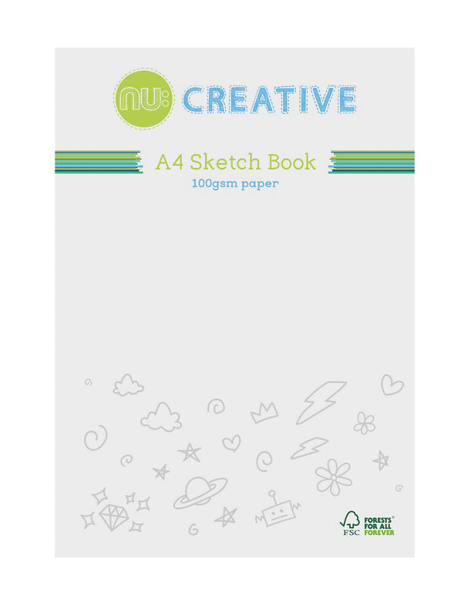 Nu A4 Sketch Book Office Supplies ASDA   