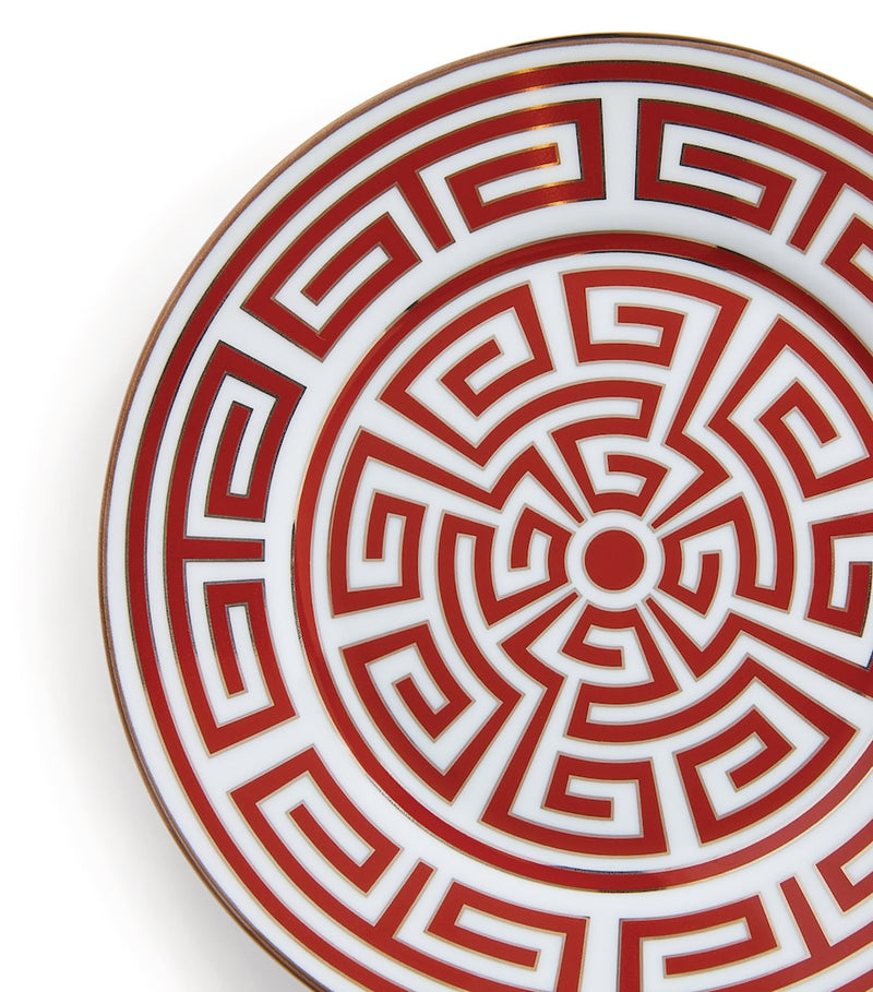 GINORI 1735 Labirinto Scarlatto bread plate 16cm, UK version