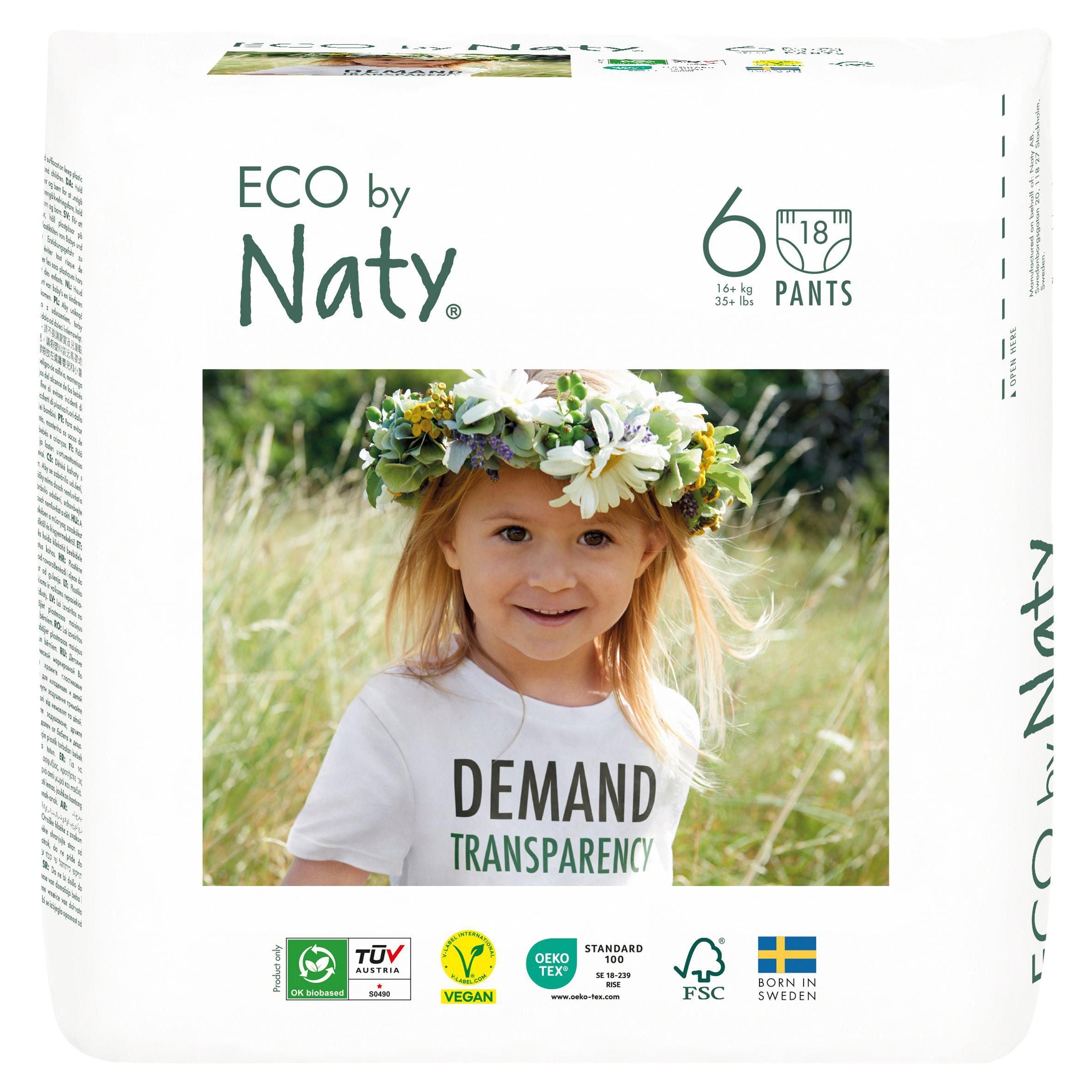 Eco By Naty Pants Size 6 x18 GOODS Sainsburys   