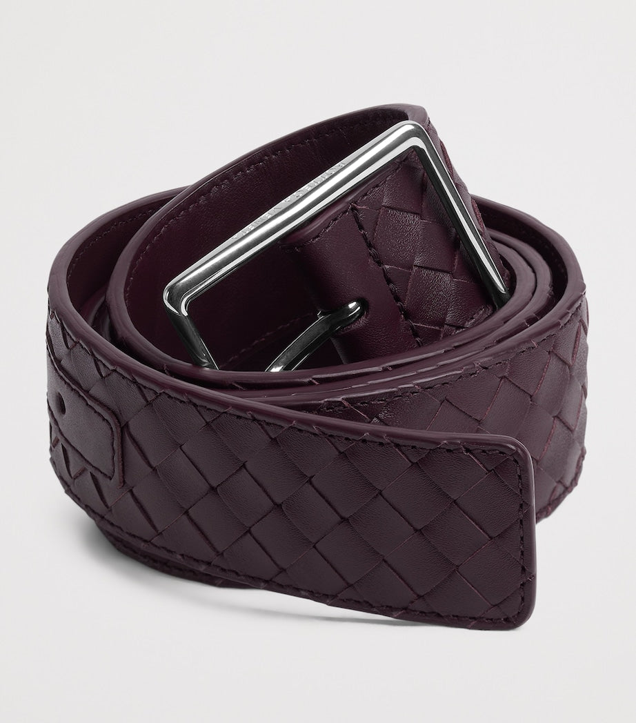 Bottega Veneta calfskin Intrecciato belt 3.5cm, UK version