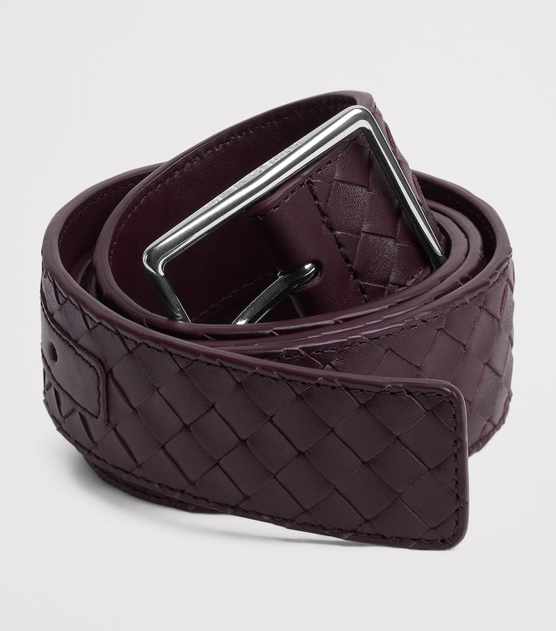 Bottega Veneta calfskin Intrecciato belt 3.5cm, UK version