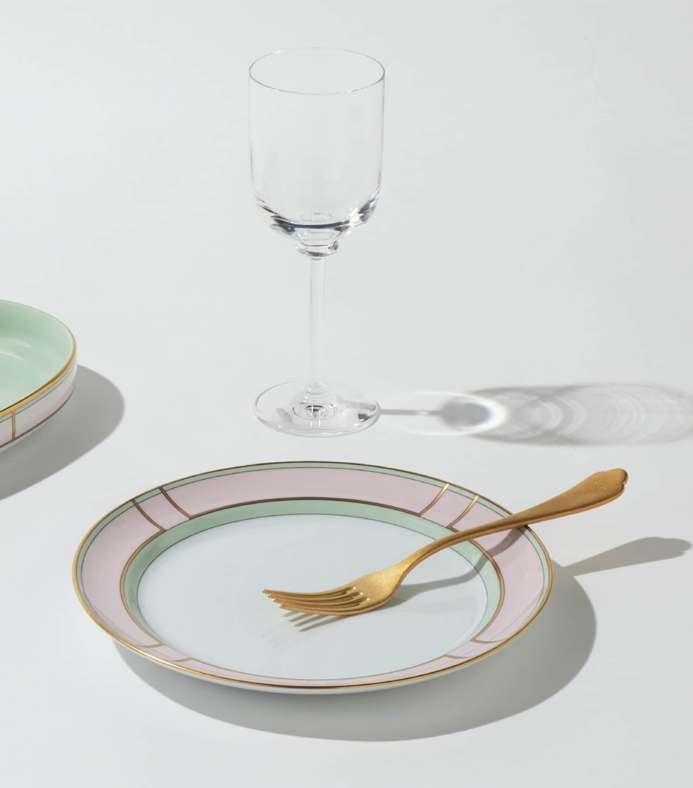 GINORI 1735 porcelain Colonna Diva Rosa side plate 24cm, UK version