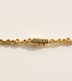 Suzanne Kalan diamond tennis necklace 18kt yellow gold, imported from the UK