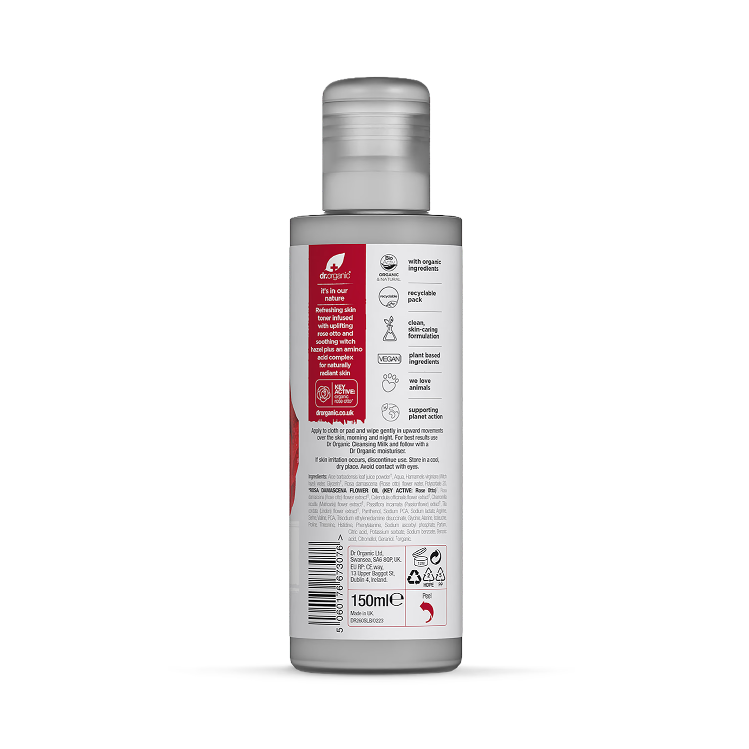 Dr Organic rose otto skin toner 150ml - British product