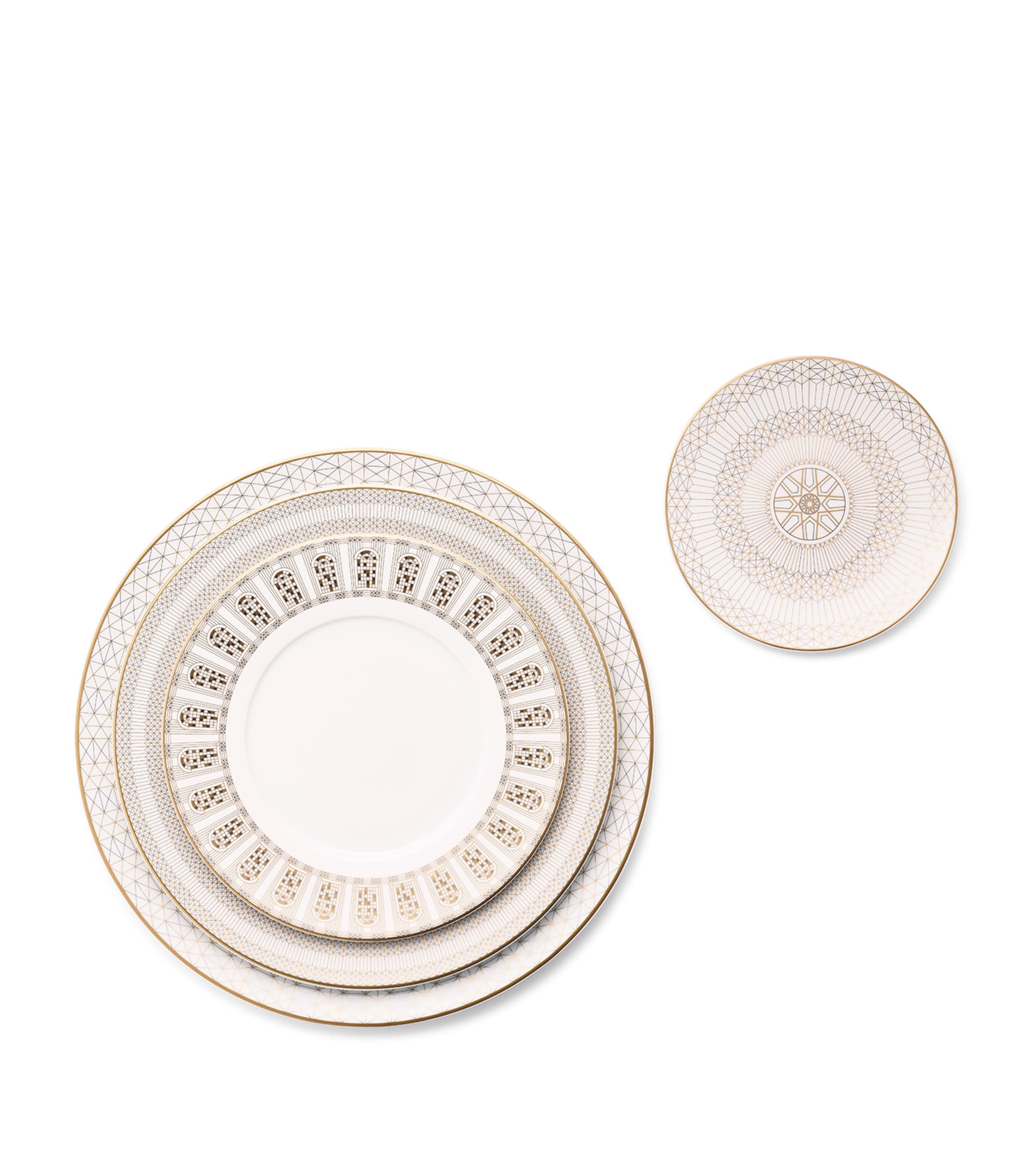 Baccarat Arcadia Gold bread plate 16cm - British product