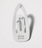 Miu Miu metal logo hair clips set of 2, UK version