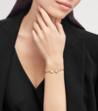 Bvlgari rose gold bangle with mother-of-pearl, imported from the UK