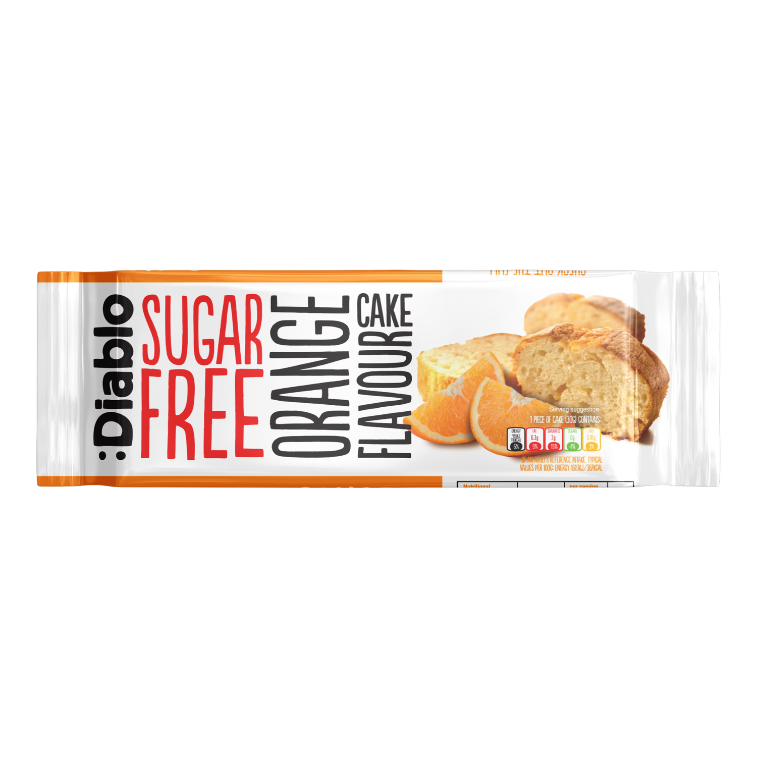 Diablo sugar free orange cake 200g, UK version