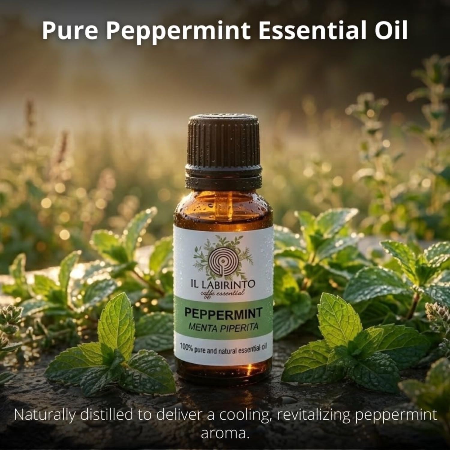 Il Labirinto Officinale peppermint essential oil 10ml, imported from the UK