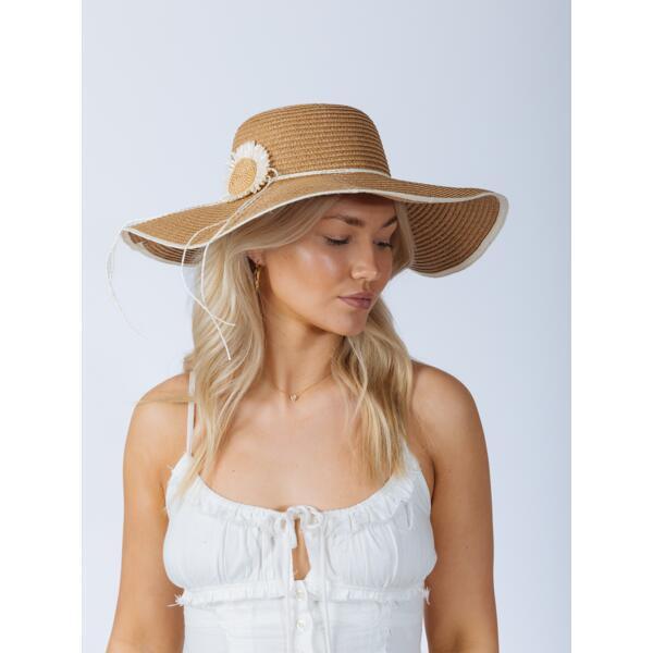 SVNX sunflower straw sun hat, UK version