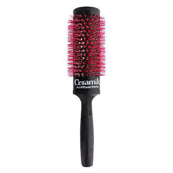 TEK Ceramik antibacterial round brush black pink 42mm (British brand)