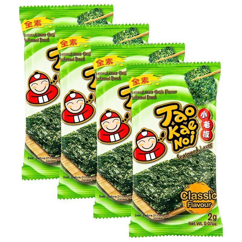 Tao Kae Noi seasoned laver classic flavour (British brand)