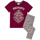 Harry Potter Girls Hogwarts Crest Pyjama Set (9-10 Years) GOODS Superdrug   