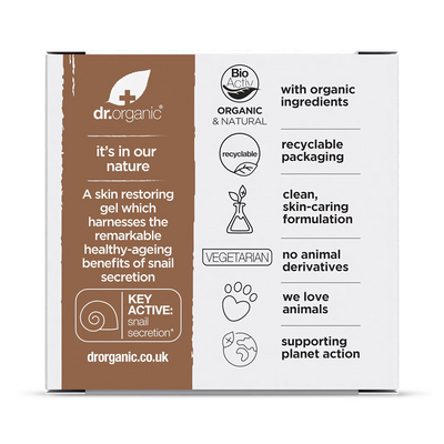 غسول الحلزون العضوي للعناية بالبشرة من Dr Organic 50 مل - تسوق عبر الإنترنت من McGrocer