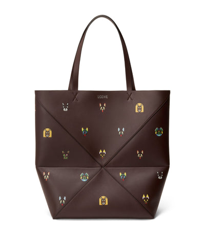 Harrods LOEWE Louis Wain XL Calfskin Puzzle Fold Tote Bag- Buy online at McGrocer
