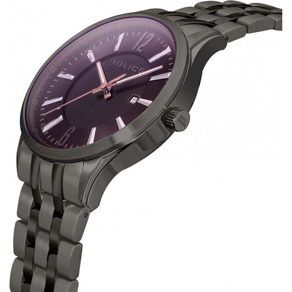 Police men's laser watch stainless steel bracelet (British brand)