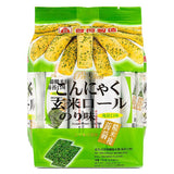 Pei Tien konjac brown rice rolls seaweed flavour, imported from the UK