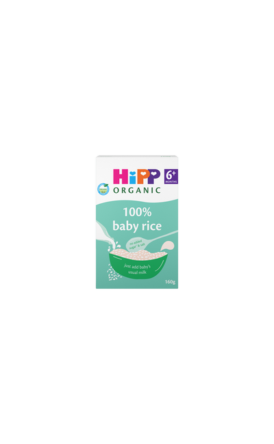 hipp HiPP Organic 100% Baby Rice Powder - Plain Baby Cereal- Buy online at McGrocer