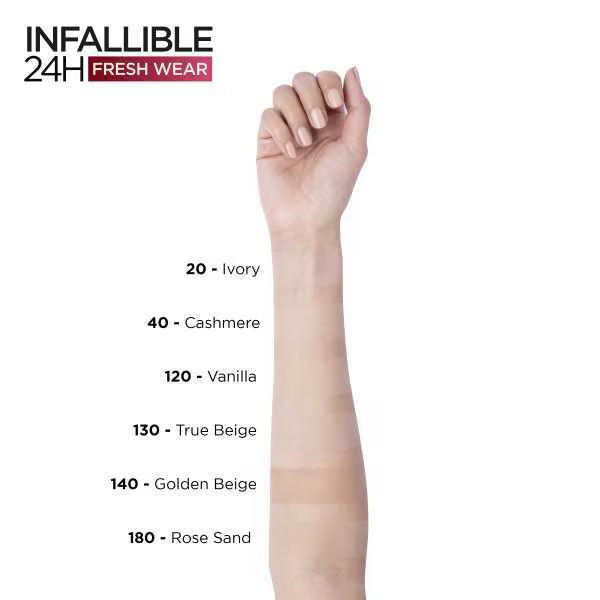 L'Oréal Paris Infallible Foundation Powder Shade 20, imported from the UK