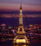 Robotime Night of the Eiffel Tower wooden kit, imported from the UK