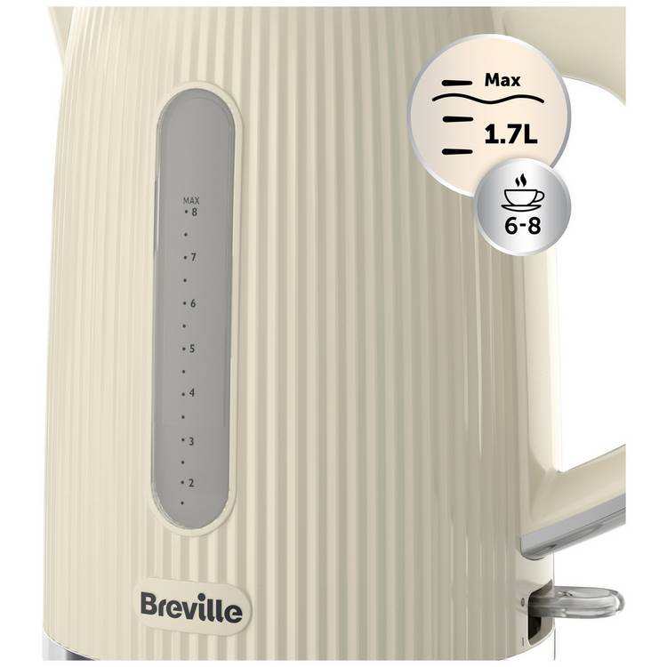 Breville Bold kettle cream and silver 1.7L - British product