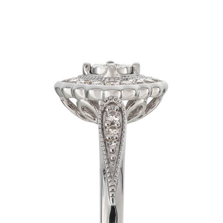 Revere 9ct white gold engagement ring 0.20ct diamond (British brand)